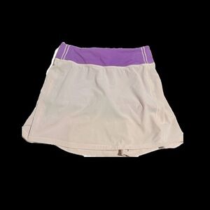 Lululemon Purple and Cream Athletic Skirt